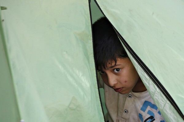 43 οικογένειες προσφύγων σε σκηνές στο Πεδίον του Άρεως - Σοβαρά συμπτώματα γαστρεντερίτιδας σε παιδιά