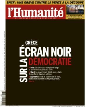 L'Humanité : “Αποκαλύψεις: Η ΕΡΤ ήταν επικερδής”