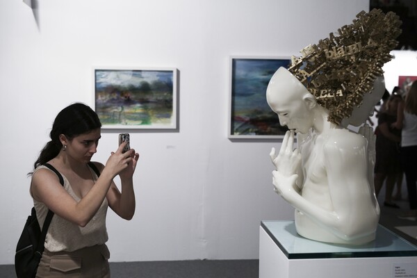 Στα εγκαίνια της Art-Athina 2016