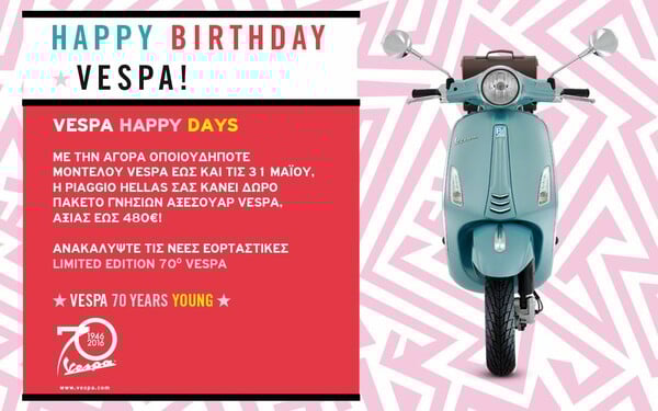 Happy Birthday Vespa!