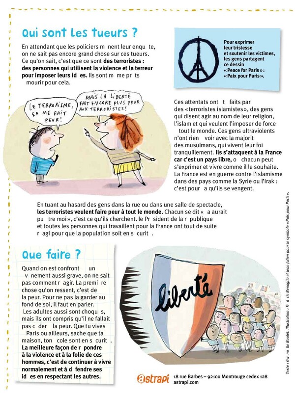 Να πώς ένα γαλλικό περιοδικό εξηγεί στα παιδιά αυτό που έγινε στο Παρίσι