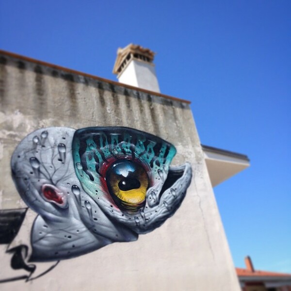 Ένας street artist που μιξάρει Καραβάτζιο, tattoos και video games