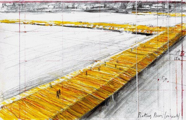 Το νέο έργο του 80χρονου Christo θα κάνει τον κόσμο να περπατά επάνω στο νερό