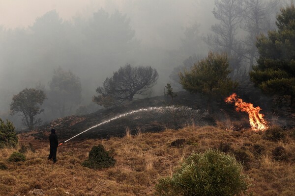 Σε εξέλιξη μεγάλη πυρκαγιά στο Καλλίδρομο Φθιώτιδας