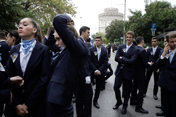 Η μαθητική παρέλαση στη Θεσσαλονίκη