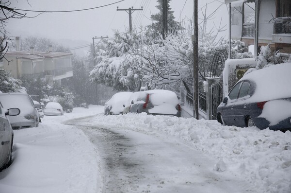 Σε λευκό κλοιό για τρίτη ημέρα ο Έβρος - Κλειστά παραμένουν τα σχολεία