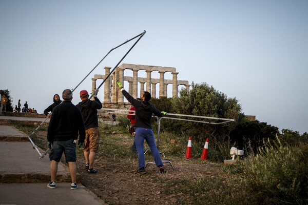 Άρχισαν τα γυρίσματα της σειράς του BBC στο Σούνιο - Οι πρώτες φωτογραφίες