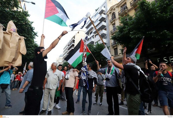 Συγκέντρωση στη Θεσσαλονίκη για τα αιματηρά γεγονότα στη Γάζα