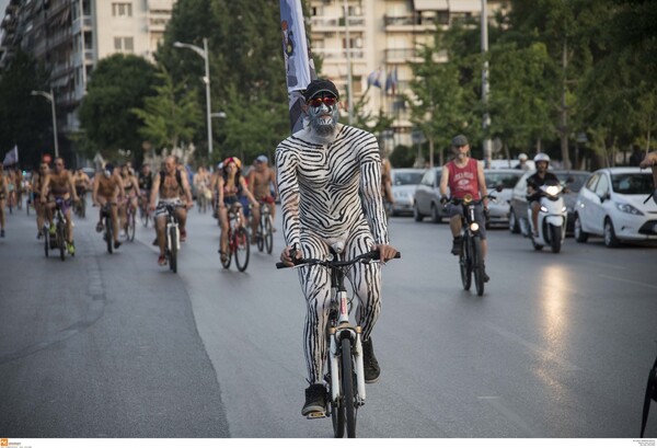 Φωτογραφίες από τη Γυμνή Ποδηλατοδρομία της Θεσσαλονίκης
