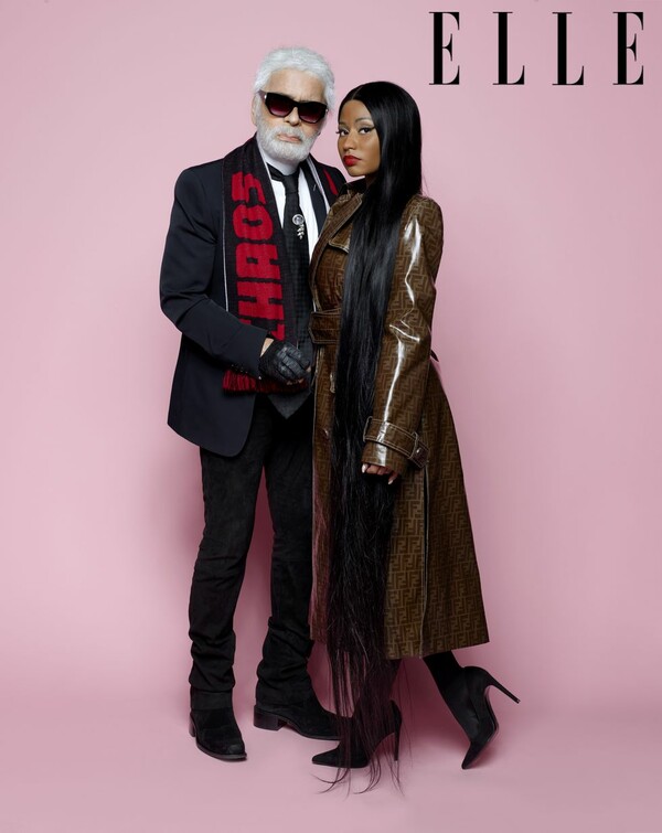 Η Nicki Minaj φωτογραφίζεται από τον Karl Lagerfeld