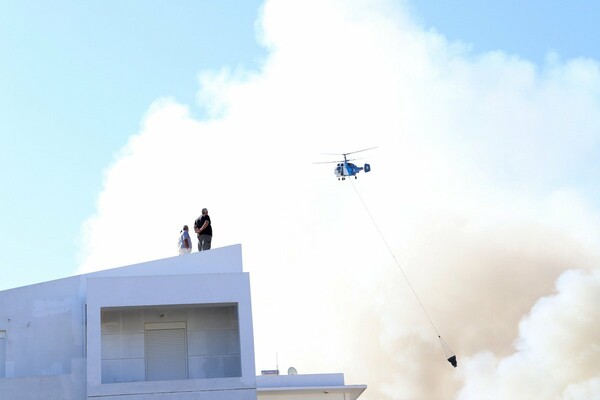 Φωτογραφίες από τη μεγάλη φωτιά στο Πανεπιστήμιο Κρήτης