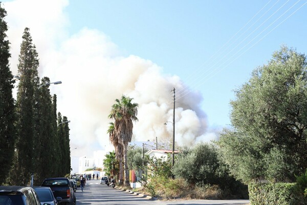 Φωτογραφίες από τη μεγάλη φωτιά στο Πανεπιστήμιο Κρήτης