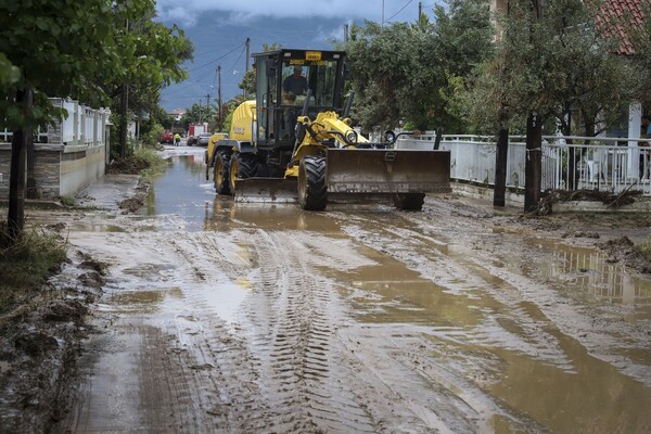Εικόνες καταστρoφής από τις πλημμύρες στα Βρασνά Θεσσαλονίκης