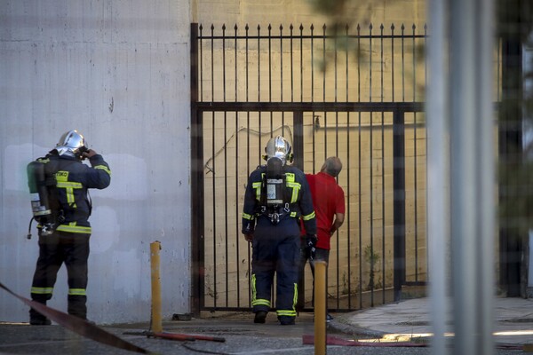 Φωτογραφίες από τη μεγάλη φωτιά στο Πανεπιστήμιο Κρήτης