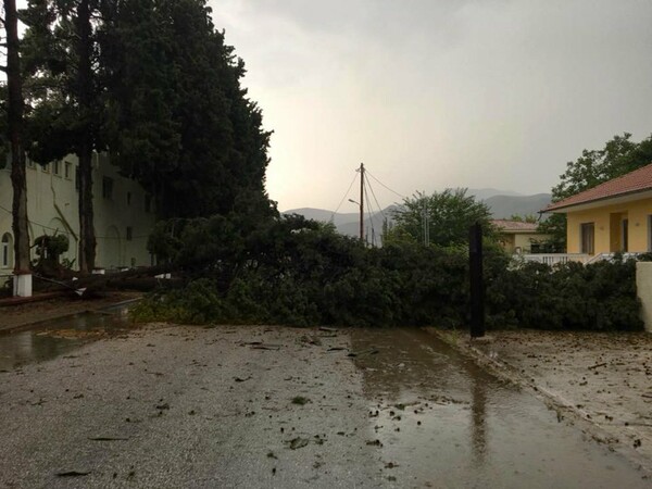 Εκτεταμένες ζημιές και προβλήματα από την κακοκαιρία που έπληξε ανατολική Μακεδονία και Ξάνθη