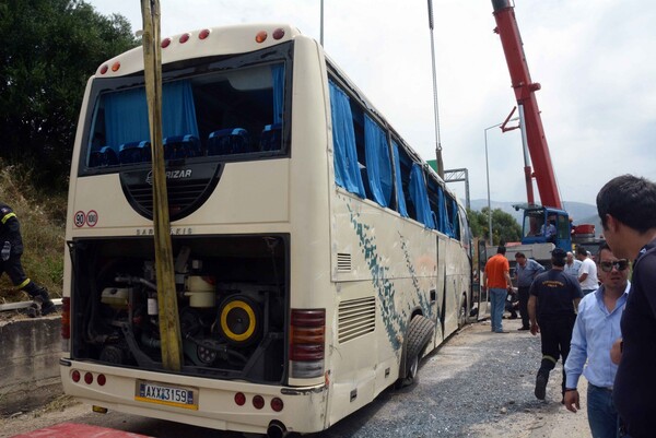 Παραλίγο τραγωδία στη Δράμα - 14 τραυματίες από τροχαίο με λεωφορείο των ΚΤΕΛ