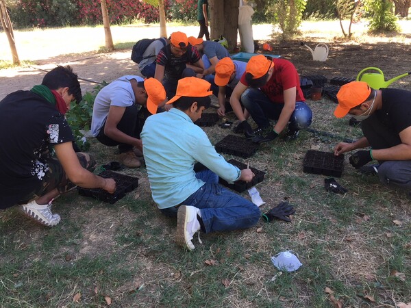 Προσφυγόπουλα μεταμορφώνονται σε μικρούς γεωπόνους στο πάρκο «Αντώνης Τρίτσης»