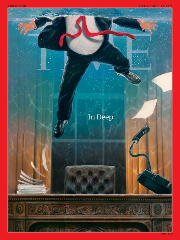 Ο Ντόναλντ Τραμπ «στα βαθιά» στο εξώφυλλο του TIME