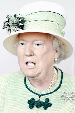 Κάποιος βάζει στο σώμα της Βασίλισσας Ελισάβετ το κεφάλι του Τραμπ (και έχει πλάκα...)