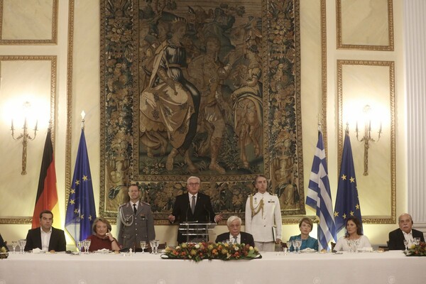 Η δεξίωση για τον Σταϊνμάιερ - Ποιοι ήταν καλεσμένοι στο επίσημο δείπνο (ΦΩΤΟΡΕΠΟΡΤΑΖ)