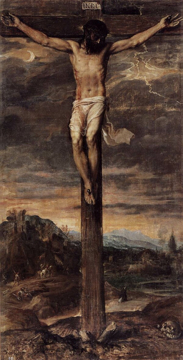 «Ο Χριστός πάνω στον Σταυρό» του Τιτσιάνο έπεσε από τον τοίχο σε Βασιλικό Μοναστήρι της Ισπανίας και σχίστηκε