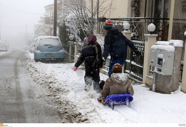 Στα λευκά η Ελλάδα από την επέλαση της Σοφίας - Χιόνια σχεδόν σε όλη τη χώρα