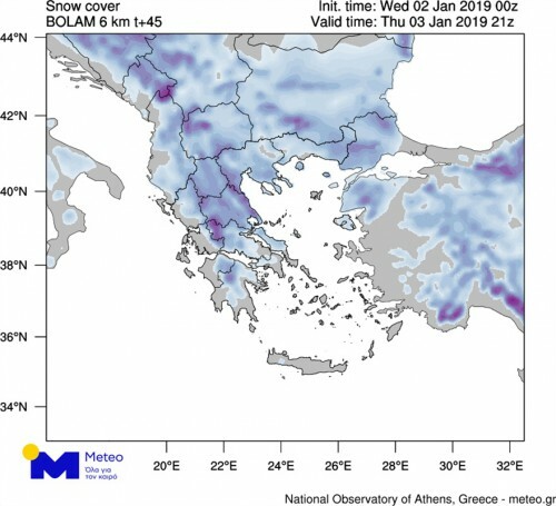 Σε κλοιό χιονιά σχεδόν όλη η Ελλάδα - Σαρώνει η κακοκαιρία «Σοφία»