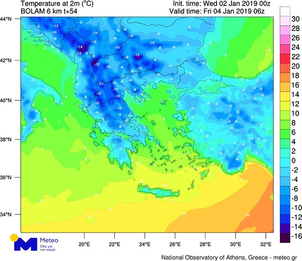 Στα λευκά η Ελλάδα από την επέλαση της Σοφίας - Χιόνια σχεδόν σε όλη τη χώρα