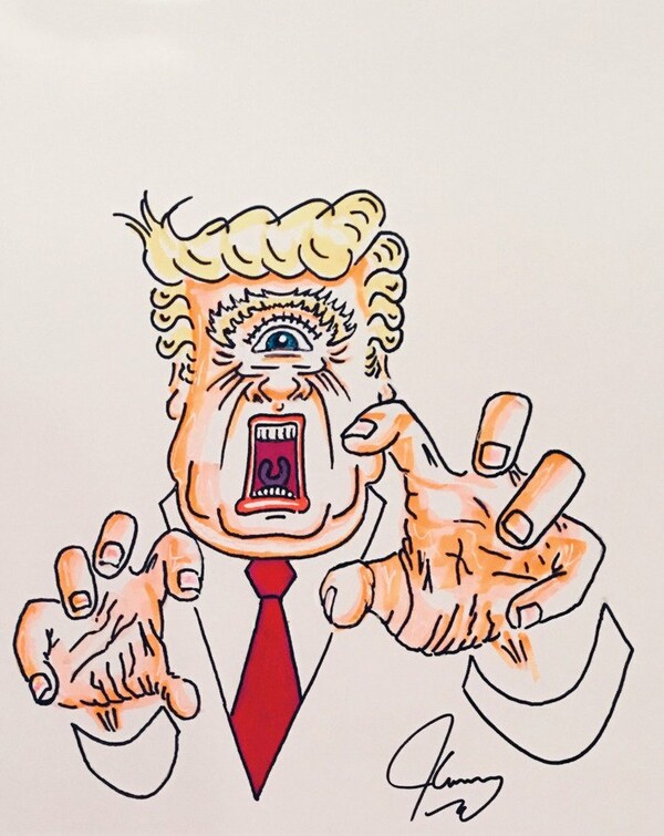 Ο Τζιμ Κάρεϊ ως εξέχων πολιτικός γελοιογράφος των χαλεπών καιρών μας