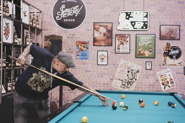 Ο αγαπημένος "ναυτικός" Sailor Jerry έδωσε το παρών ξανά στο φετινό International Athens Tattoo Convention