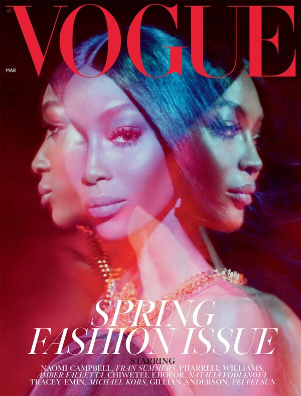 Σε δημοπρασία εξώφυλλο της Vogue με τη Ναόμι Κάμπελ φωτογραφημένη από τον Στίβεν Μαϊζέλ