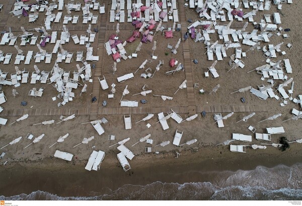 Χαλκιδική: H καταιγίδα ισοπέδωσε τα πάντα - Εικόνες από ψηλά αποκαλύπτουν την καταστροφή
