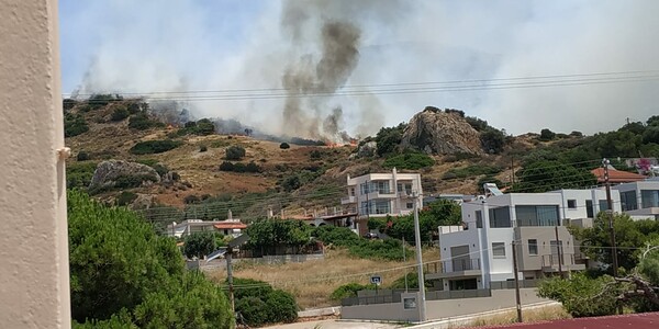 Πυρκαγιά στο Λαγονήσι - Μεγάλη επιχείρηση της πυροσβεστικής