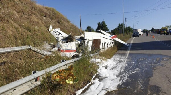 Γρεβενά: Αναγκαστική προσγείωση μονοκινητήριου αεροσκάφους σε παράδρομο της Εγνατίας οδού