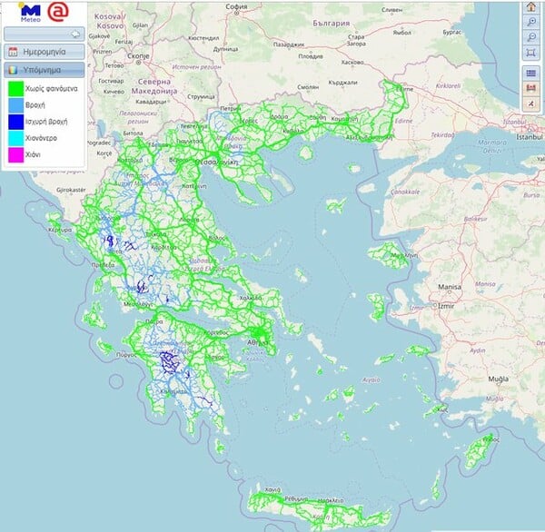 Προειδοποίηση meteo: Καταιγίδες και χαλάζι σήμερα - Πού θα «χτυπήσει» η κακοκαιρία