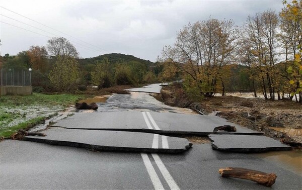 Χαλκιδική: Kαταστροφές από την κακοκαιρία - «Βούλιαξε» η Ολυμπιάδα