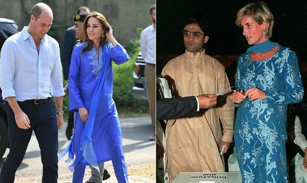«Η Κέιτ Μίντλετον αντιγράφει την πριγκίπισσα Νταϊάνα»: Διχάζουν τα ρούχα που φόρεσε στο Πακιστάν