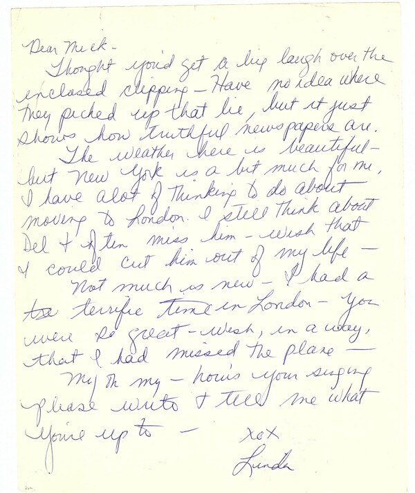 She Loves You: Στο φως επιστολές της Λίντα ΜακΚάρτνεϊ από την εποχή που γνώρισε τον Πολ