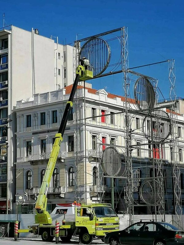 Πλατεία Ομονοίας: Εργασίες συντήρησης στο «Πεντάκυκλο» του Ζογγολόπουλου