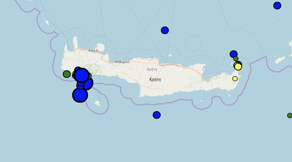 Κρήτη: Τρεις νέοι σεισμοί με διαφορά μερικών λεπτών - 4,4 Ρίχτερ ο τελευταίος