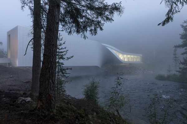 The Twist: Μια νέα γκαλερί τέχνης της Νορβηγίας που "κρέμεται" πάνω από δύο ποτάμια