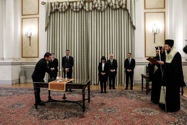 Ο Χαρδαλιάς ορκίστηκε υφυπουργός Πολιτικής Προστασίας και Διαχείρισης Κρίσεων