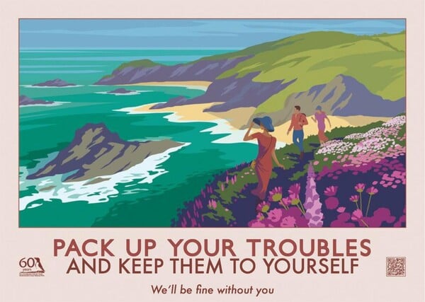 Οι Ουαλοί δημιουργούν έξυπνες ταξιδιωτικές αφίσες αποθαρρύνοντας τους επισκέπτες να έρχονται στον τόπο τους