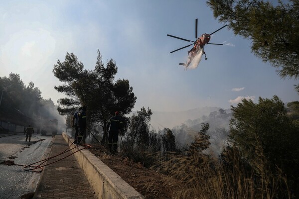 Φωτιά στην Κορινθία: Πύρινο μέτωπο 12 χιλιομέτρων - Προσπαθούν να ανοίξουν αντιπυρικές ζώνες