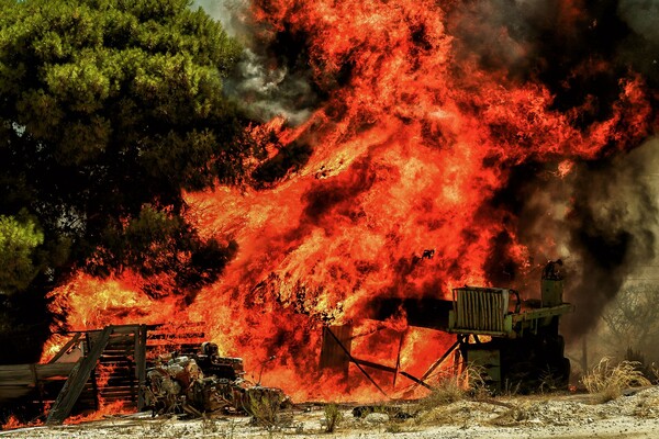 Φωτιά στην Κορινθία: Πύρινο μέτωπο 12 χιλιομέτρων - Προσπαθούν να ανοίξουν αντιπυρικές ζώνες