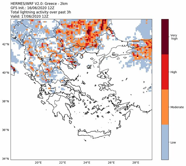 Meteo: Προειδοποίηση για βροχές και καταιγίδες - Πού αναμένονται κεραυνοί