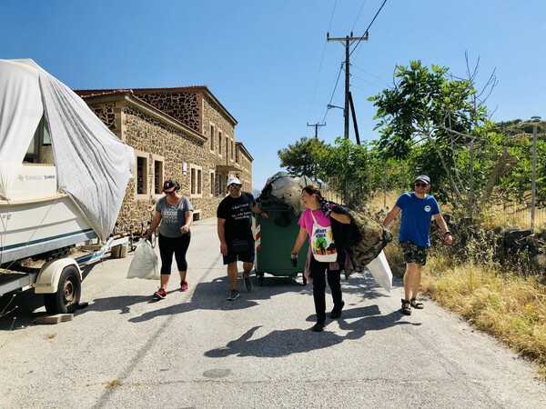 Στη Νίσυρο τα πλαστικά σκουπίδια μετατρέπονται σε πρώτη ύλη