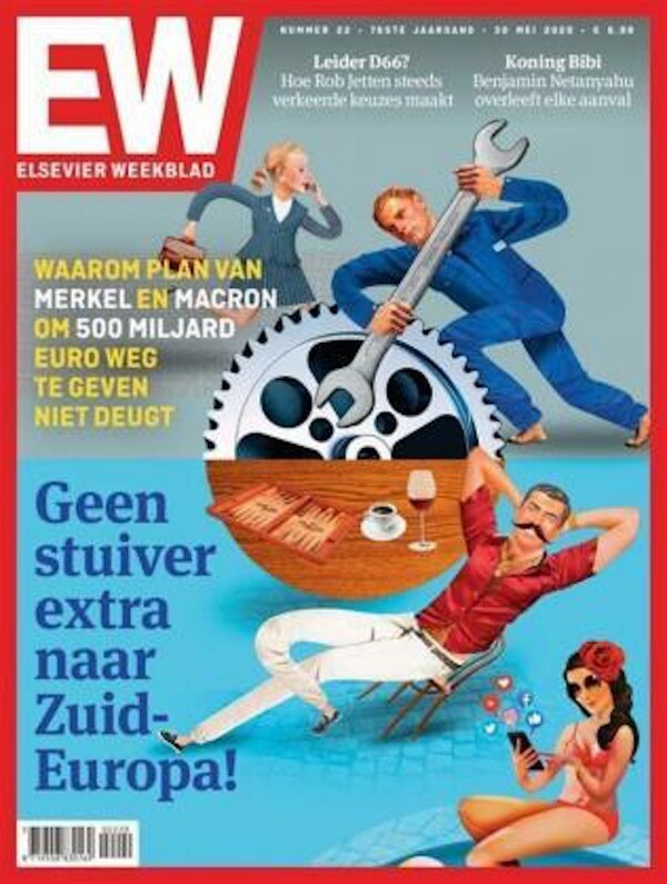 Προκλητικό εξώφυλλο ολλανδικού περιοδικού: «Καθόλου έξτρα χρήματα για τους νότιο- Ευρωπαίους»