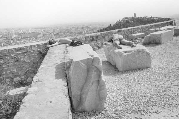 Τουρίστες στην Ακρόπολη τα καλοκαίρια των '80s