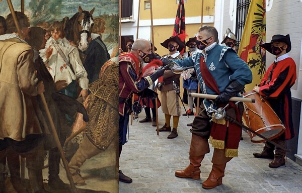 «Η παράδοση της Μπρέντα» με σάρκα και οστά: Ο πίνακας του Ντιέγο Βελάθκεθ «ζωντάνεψε» σε δρομάκι της Σεβίλλης